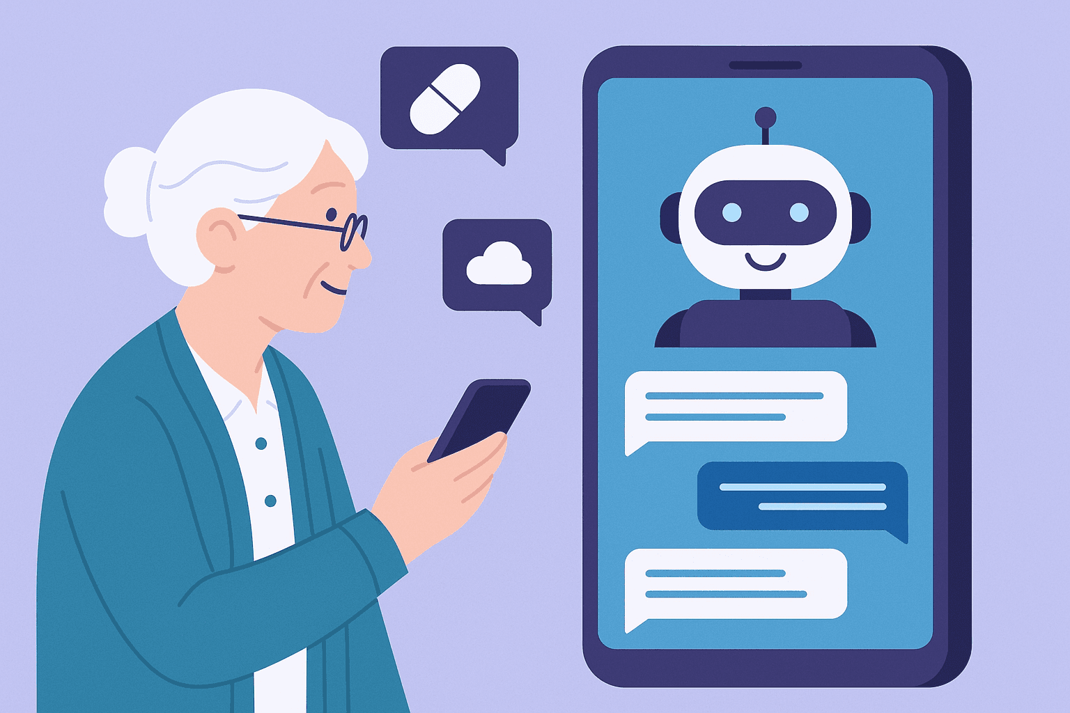 How AI Chatbots in Elderly Care Simplify Daily Monitoring