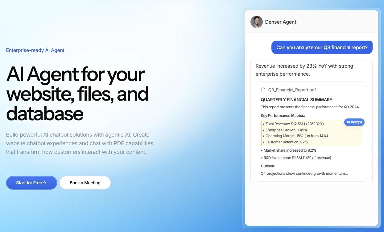 Denser Chat - Enterprise ChatPDF Alternative