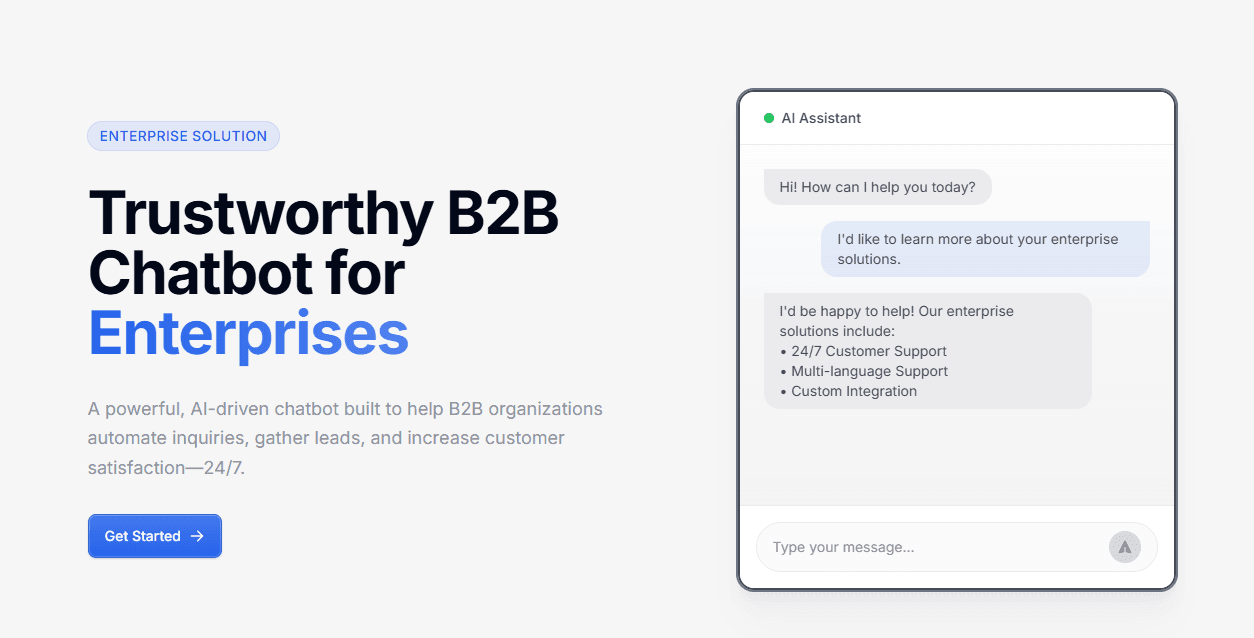The Best Enterprise Chatbot for Large-Scale Growth