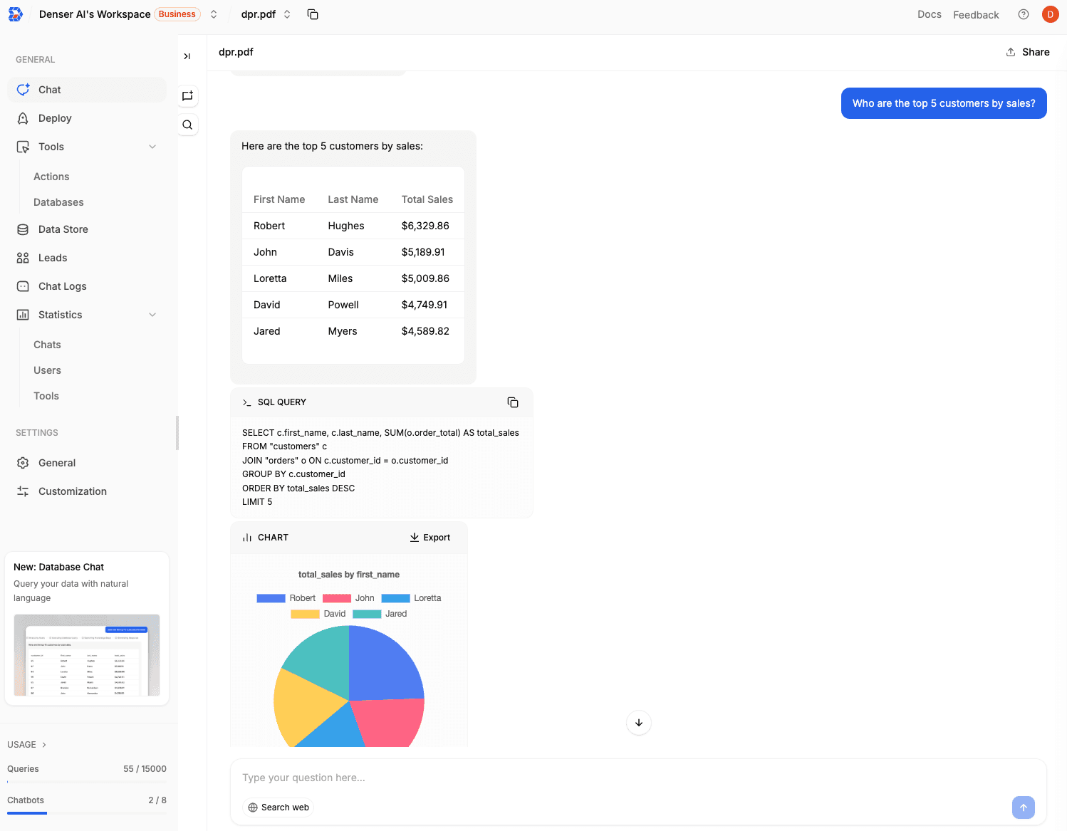 Chat_Database_Feature