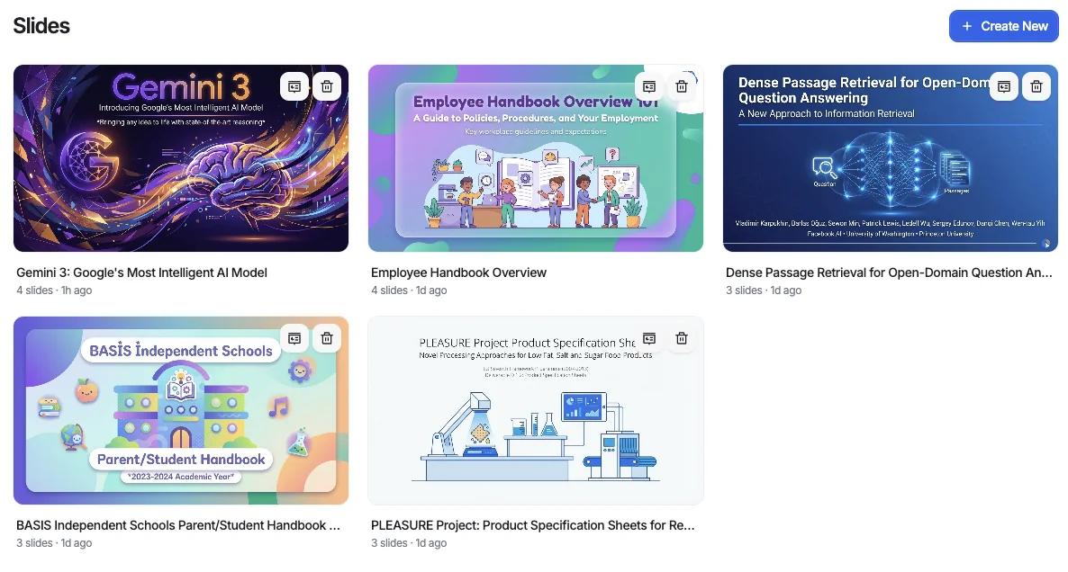 AI Slides Generator - Create presentations from documents