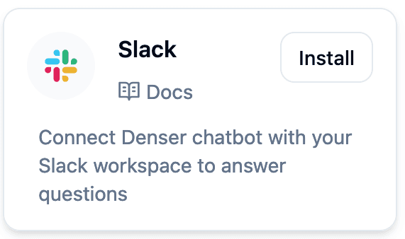 Slack Integration Settings