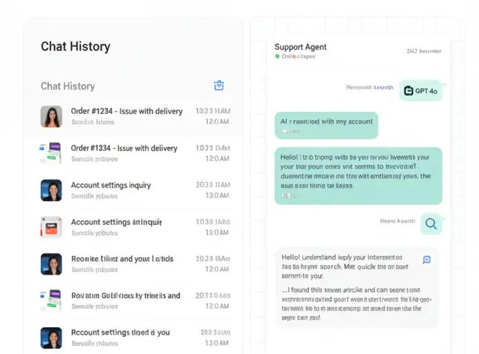 AI chat with conversation history support