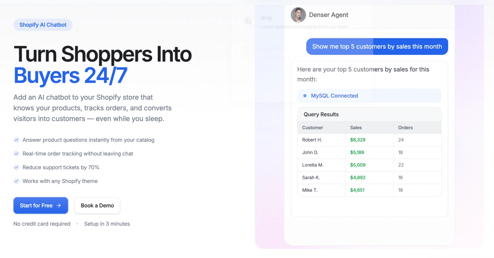 Denser AI chatbot integrated with CRM and helpdesk systems
