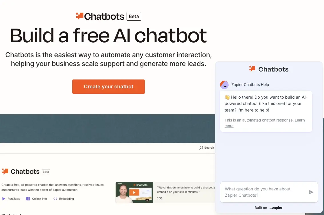 Zapier Chatbots