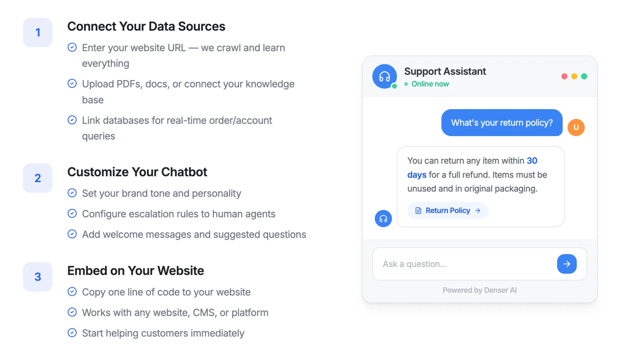 Denser AI real-time query