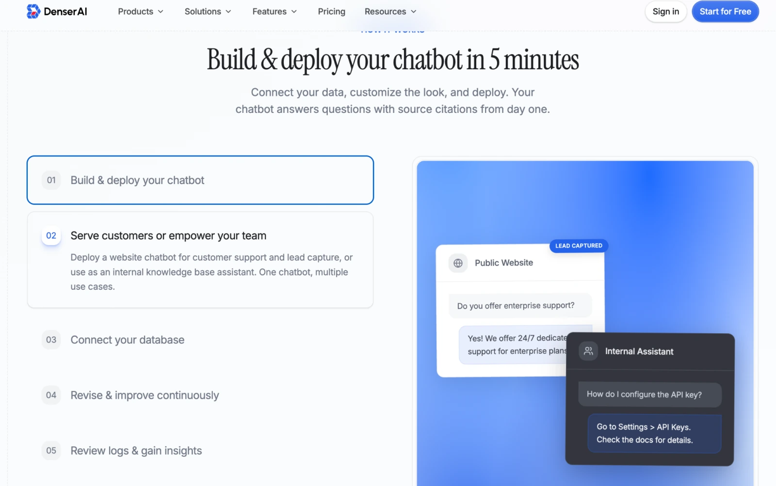 Denser AI platform workflow