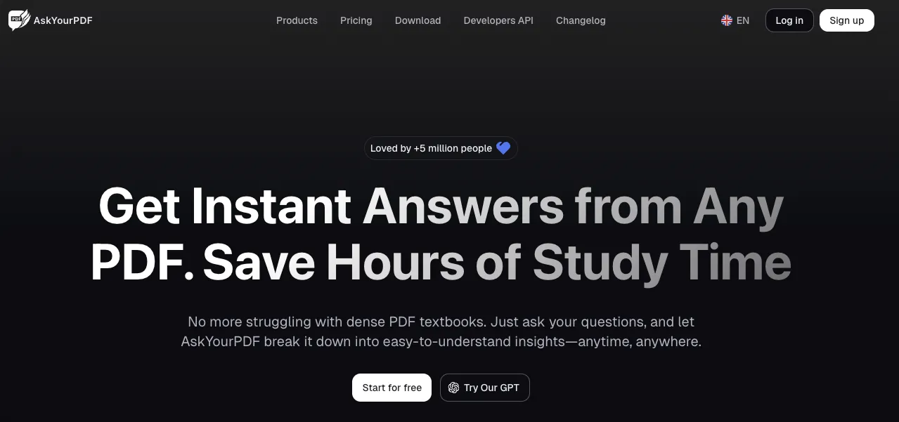 AskYourPDF - Budget ChatPDF Alternative