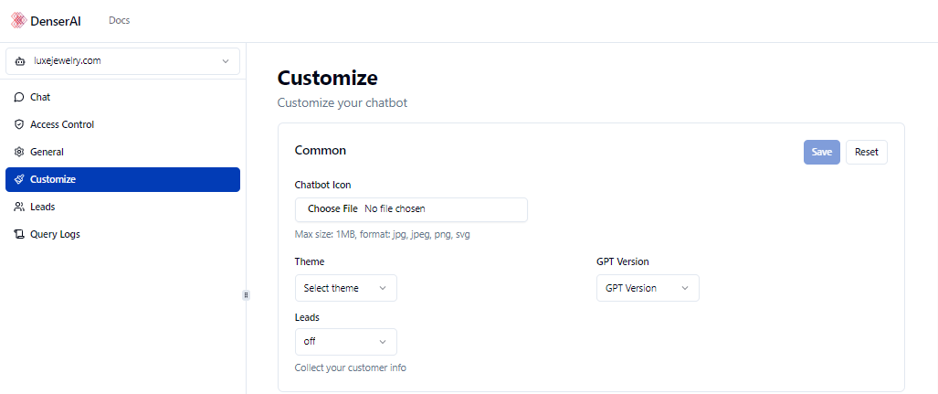 Customize_chatbot_with_Denser_AI