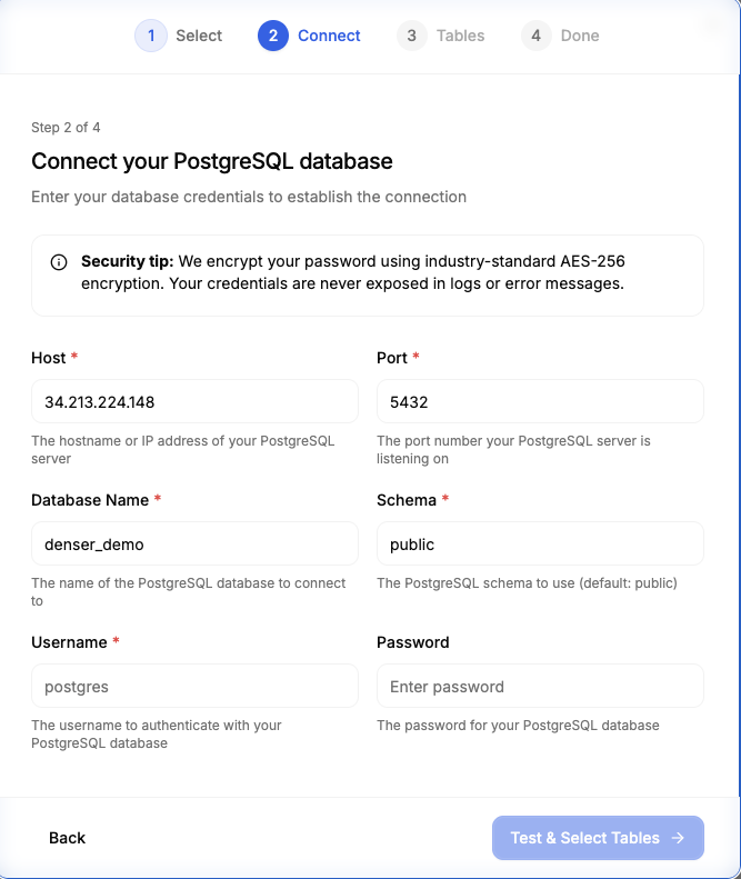 Step 2: Connect Database