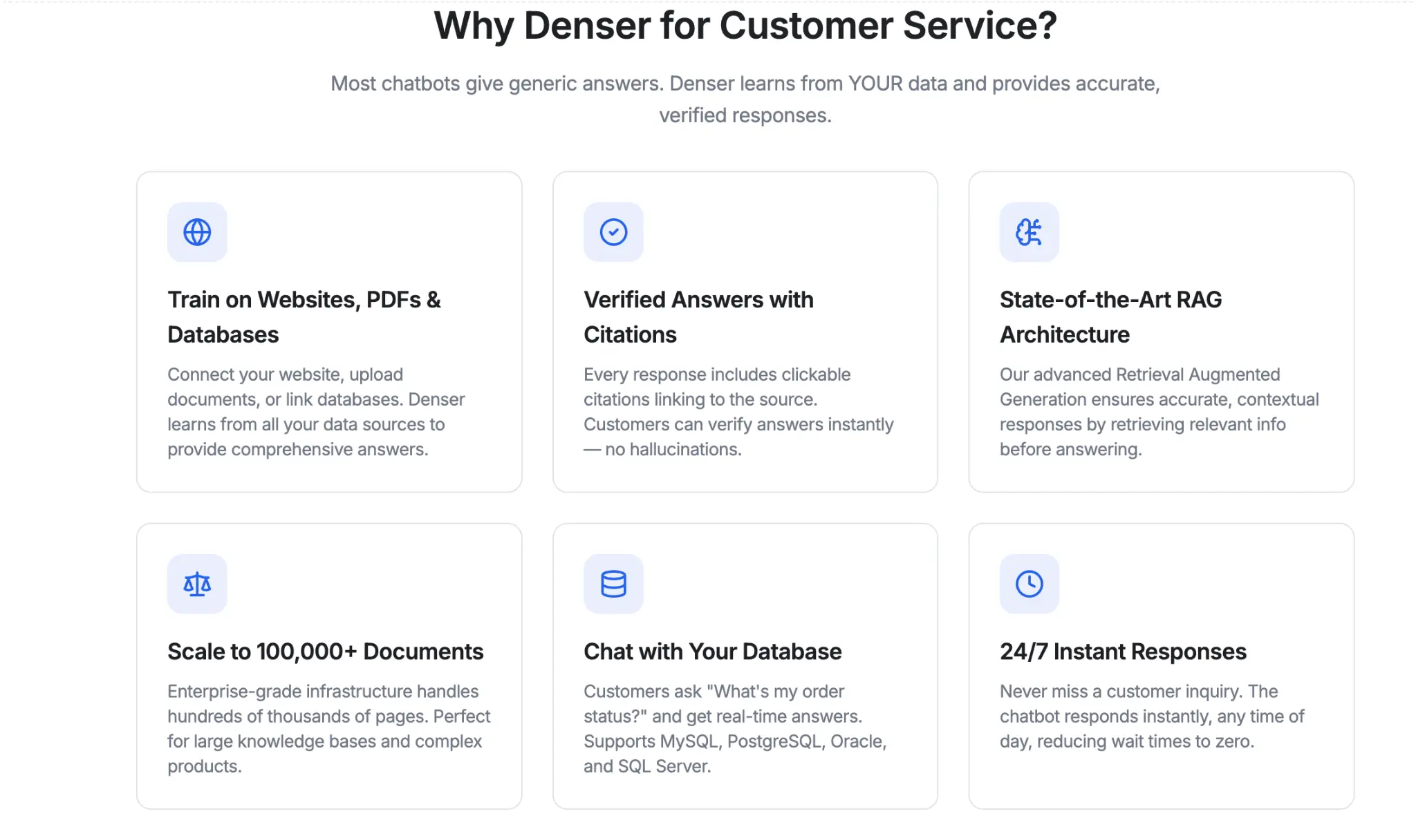 Denser AI Government Chatbot