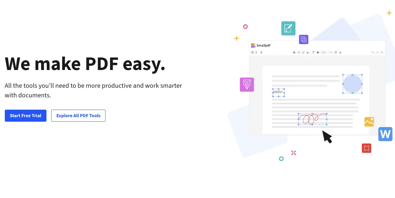 Smallpdf free AI PDF summarizer
