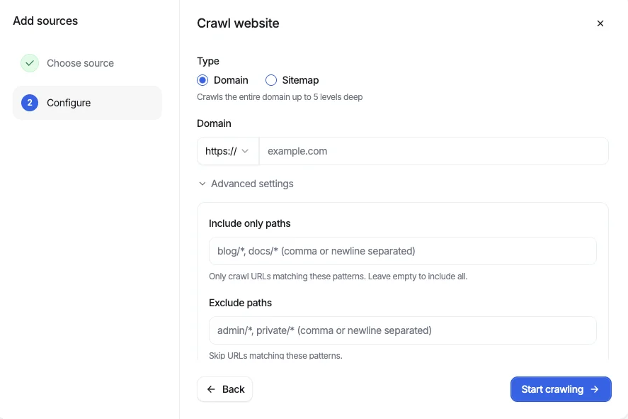 Add website content for AI training