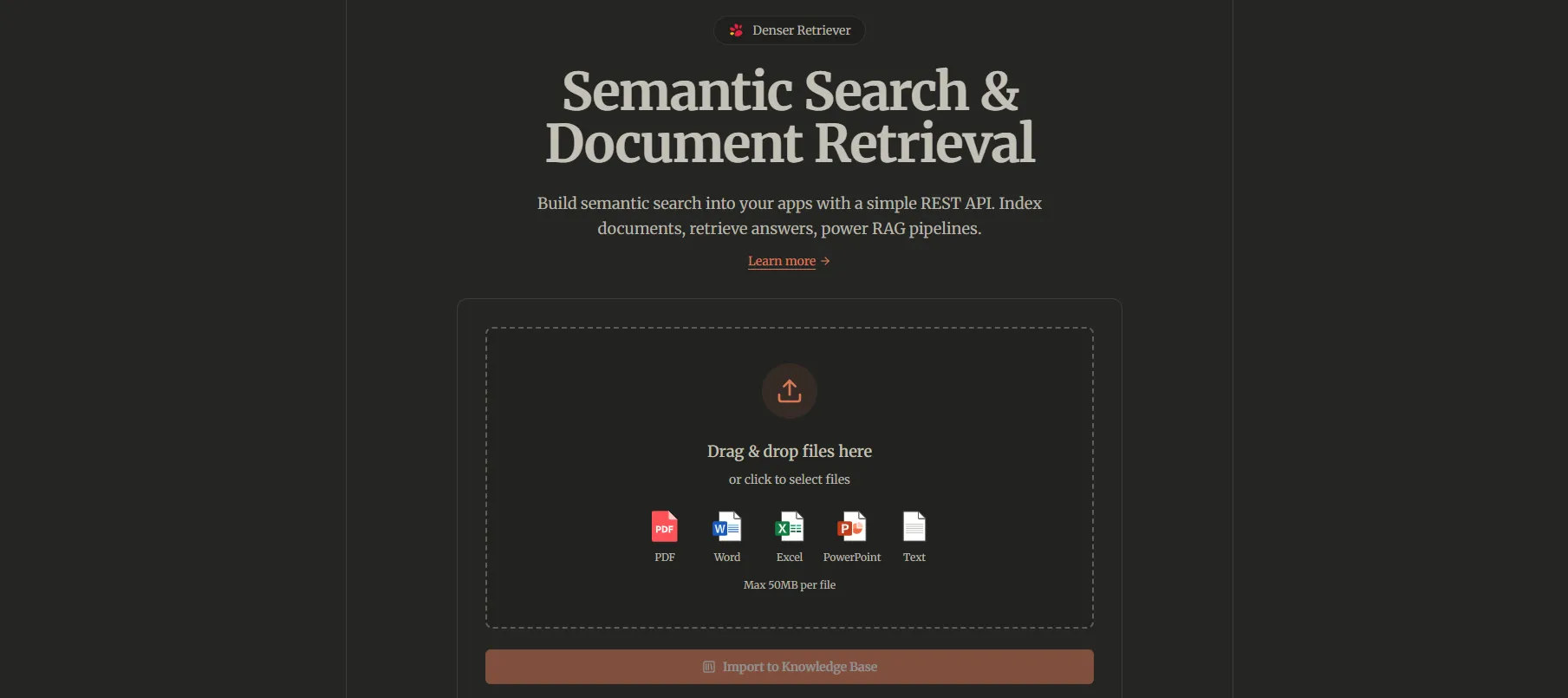Denser semantic search