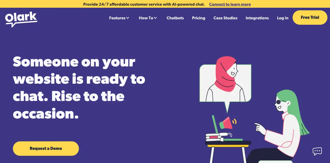 Olark live chat widget
