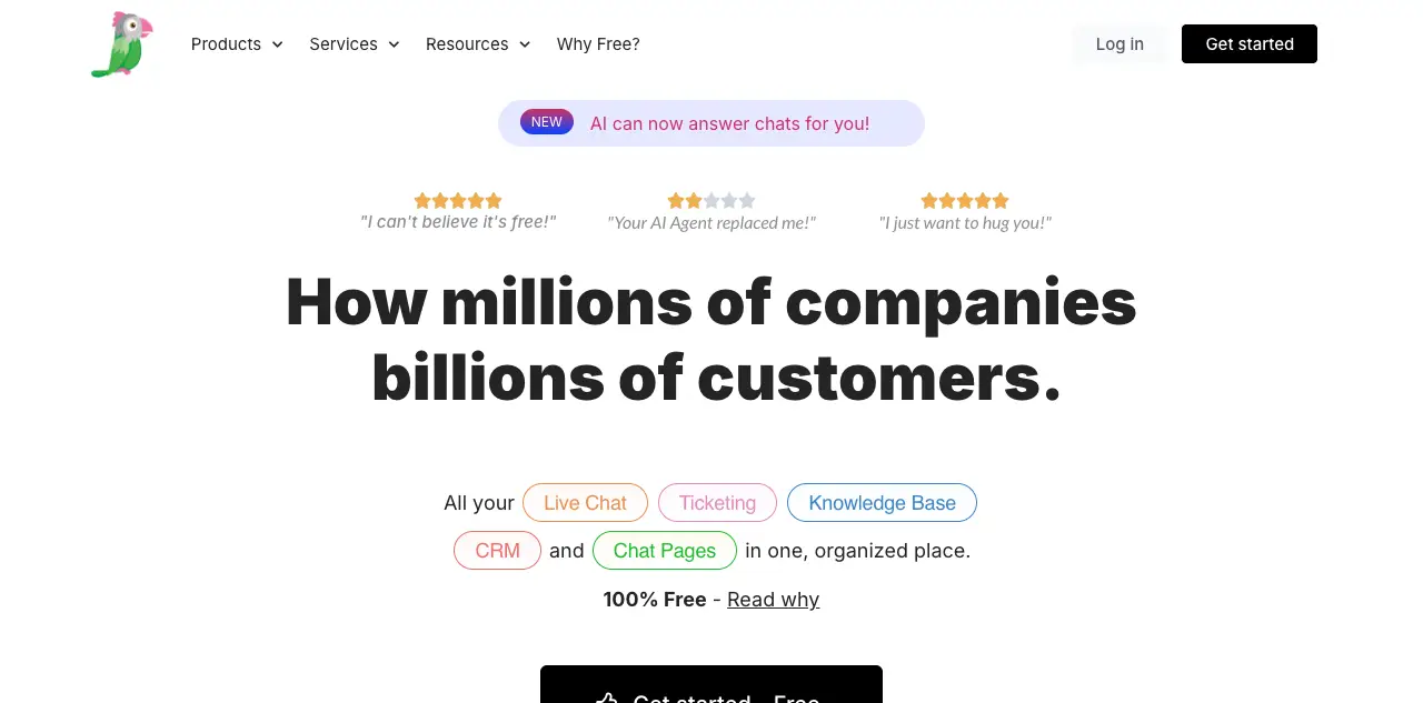 Tawk.to free live chat widget