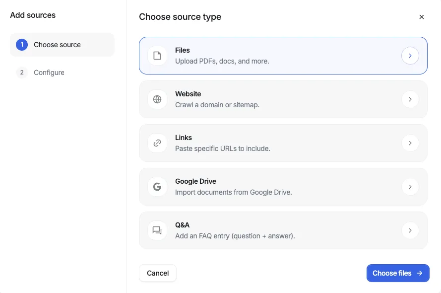 Connect your data sources