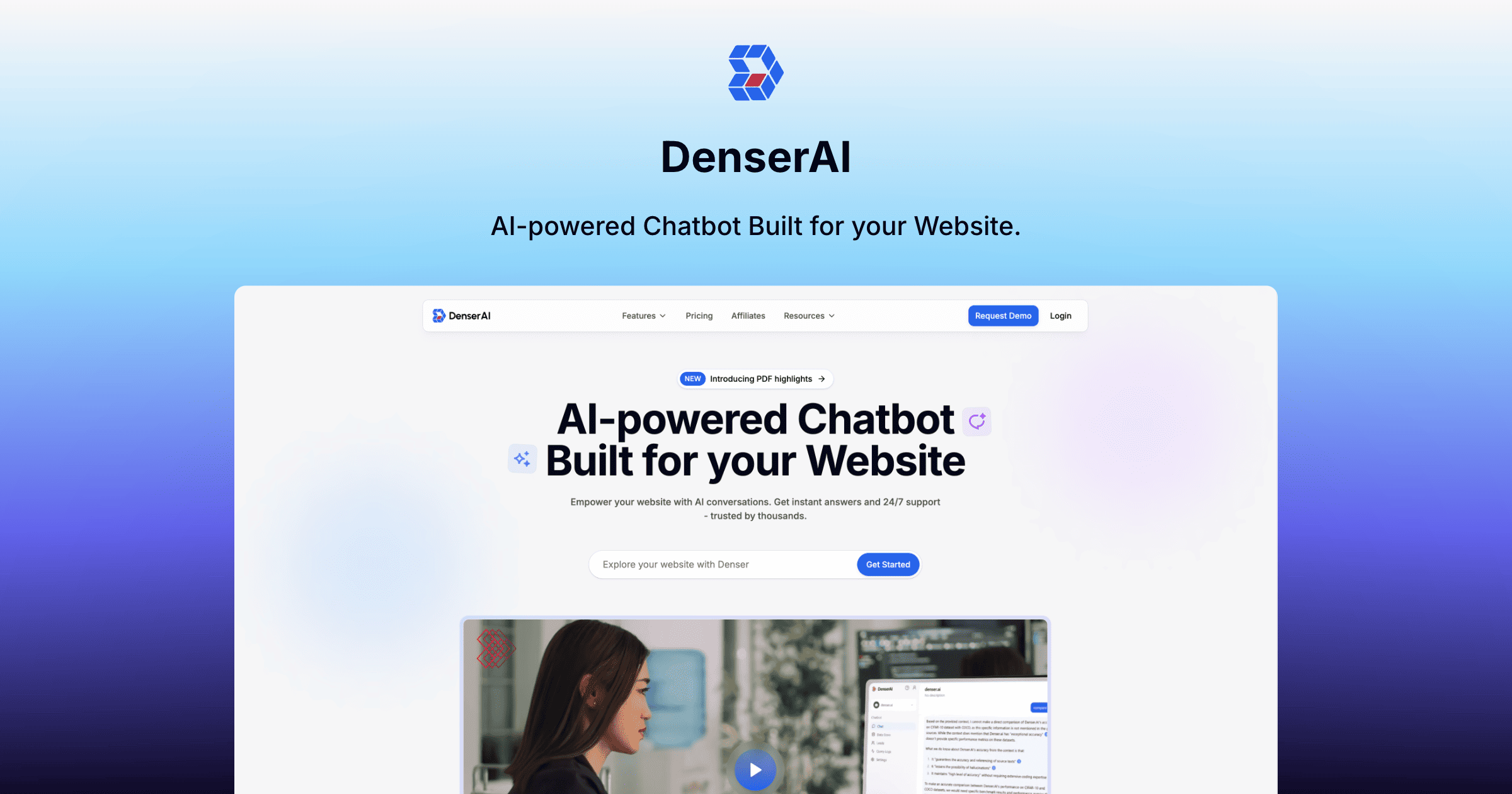 chatbot in a website